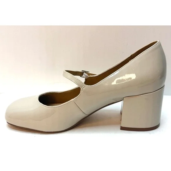 Journee Collection Women's Okenna Mary Jane Block Heel Pumps Grey Size 7.5W NWT - Picture 5 of 11